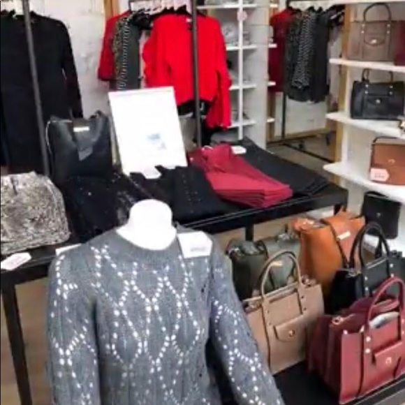 LONG SLEEVE POINTELLE SWEATER - Picture 3 of 3